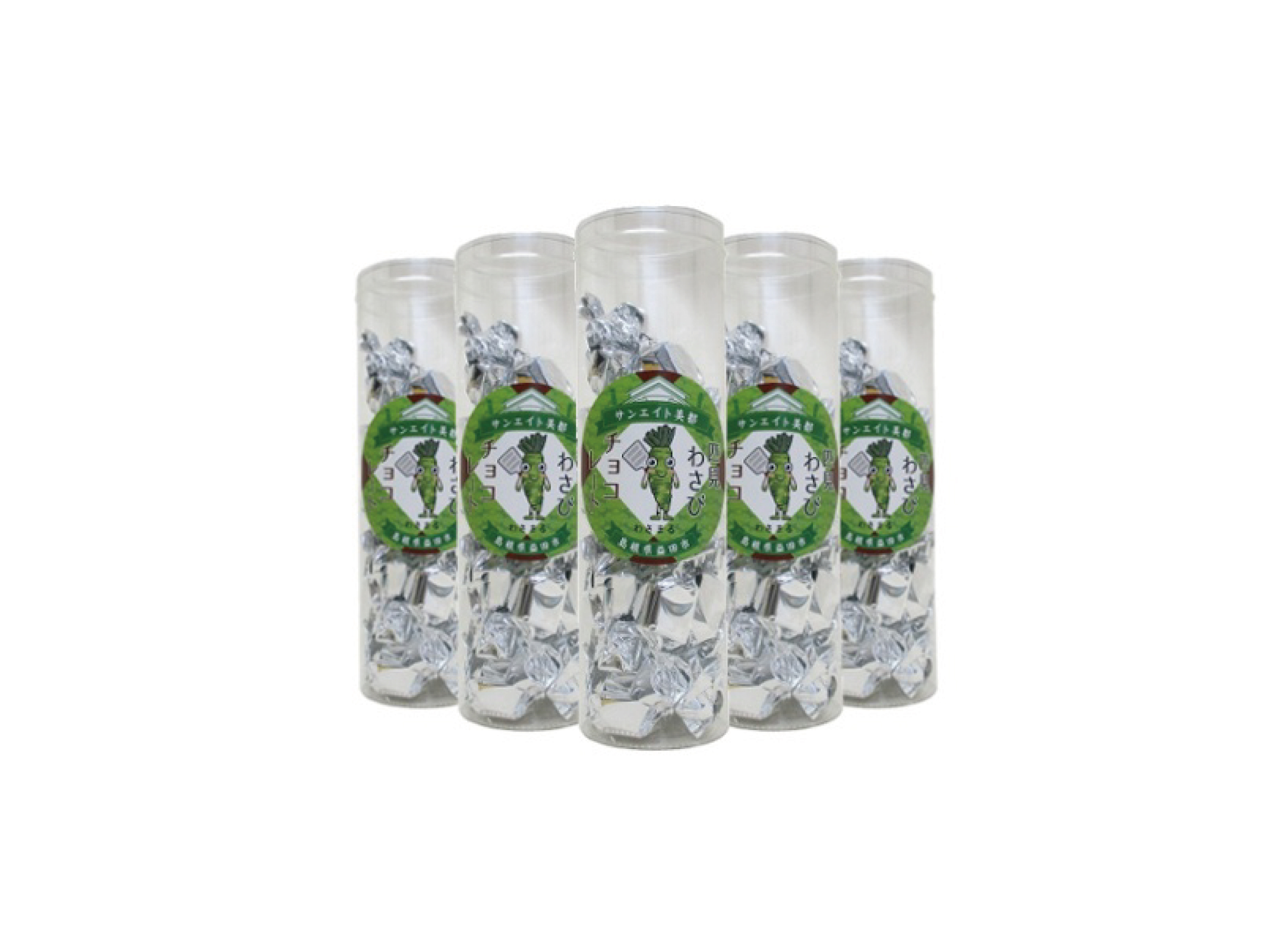 わさびチョコレート（筒入）　５本セット